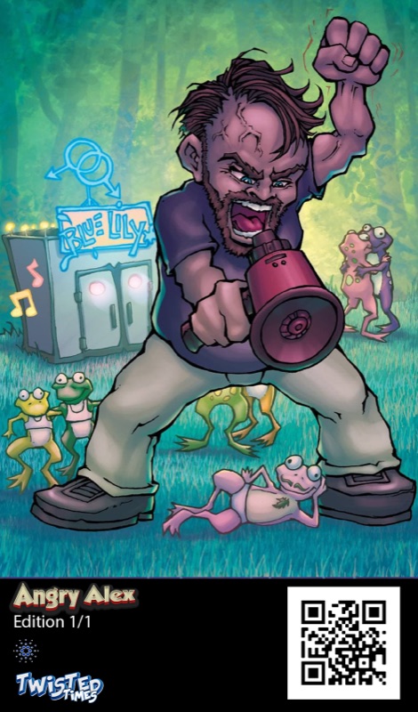 Angry Alex — Twisted Times card